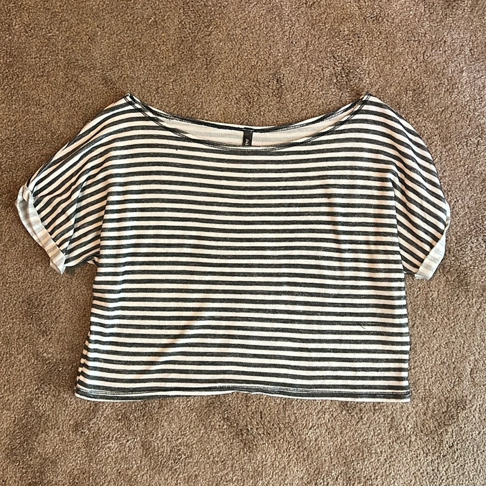 Full Tilt Striped Crop Top